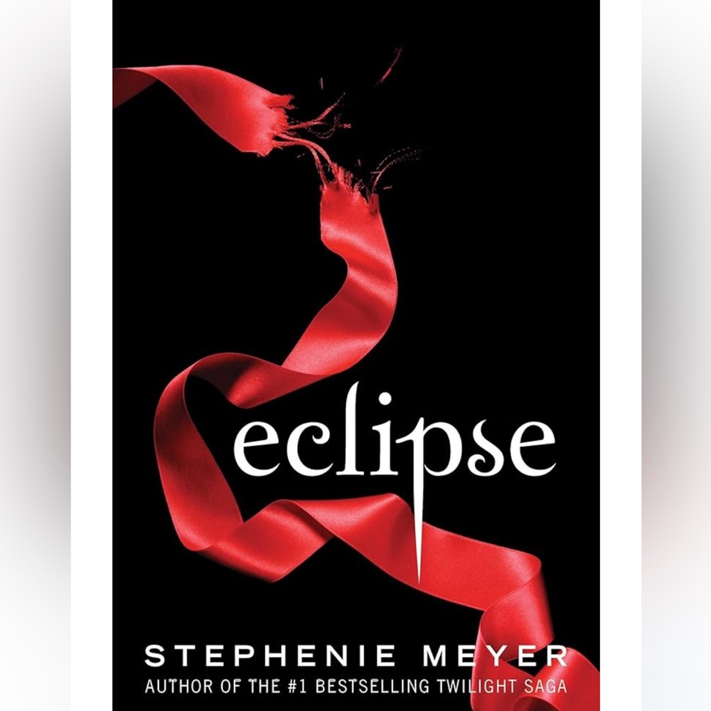 Eclipse Hardcover Book with Red Ribbon Design , by Stephenie Meyer